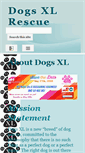 Mobile Screenshot of dogsxlrescue.org