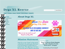 Tablet Screenshot of dogsxlrescue.org